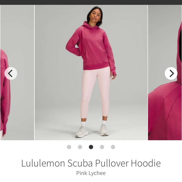 NEW with tags Lululemon Scuba Pullover Hoodie Pink Lychee Sz 14 - Picture 10 of 12